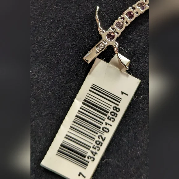 Dee Berkley Jewelry (DBJ) Sterling Silver & Pink Gem Tennis Bracelet, NWT - Picture 5 of 8